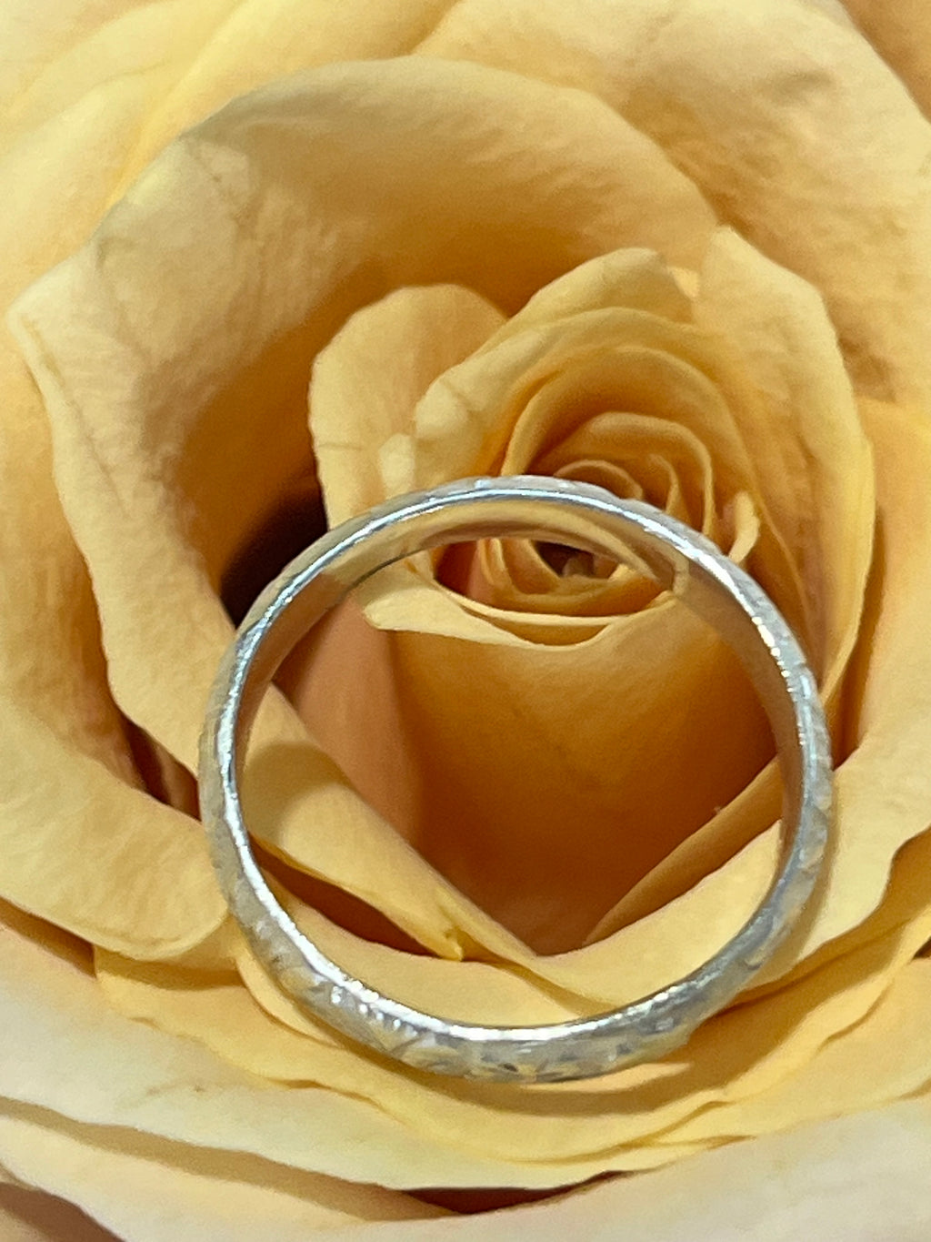 Silver vine ring
