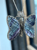Fluorite Butterfly necklace